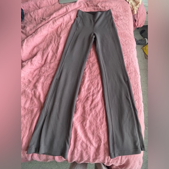 Women's High-Waisted Gray Pants - Picture 3 of 5